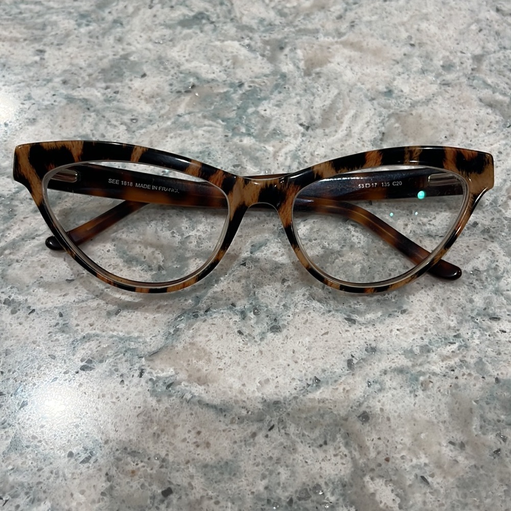 SEE Eyewear 1818 Leopard Cat Eye Glasses